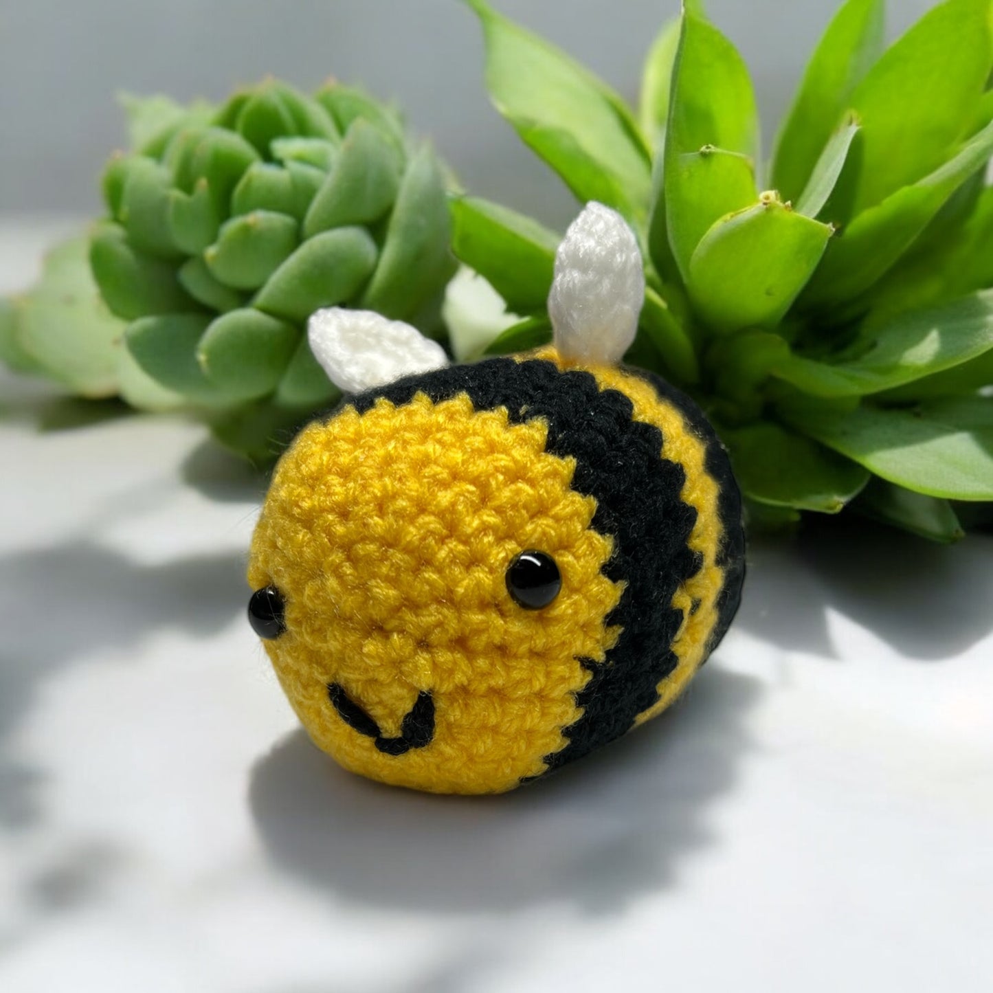 Handmade Crocheted Bee Plushie | Cute & Cuddly Crochet Toy | Perfect Gift for Bee Lovers |