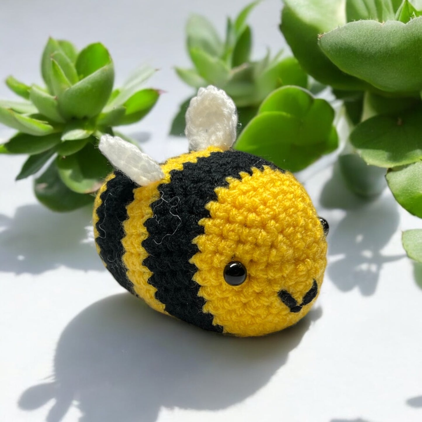 Handmade Crocheted Bee Plushie | Cute & Cuddly Crochet Toy | Perfect Gift for Bee Lovers |